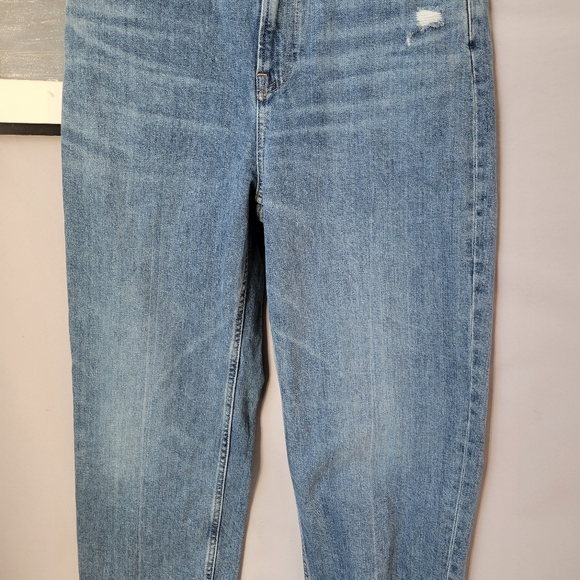 Everlane The Way High Denim Jean Organic Cotton Raw Hem 30 Long - Picture 7 of 16